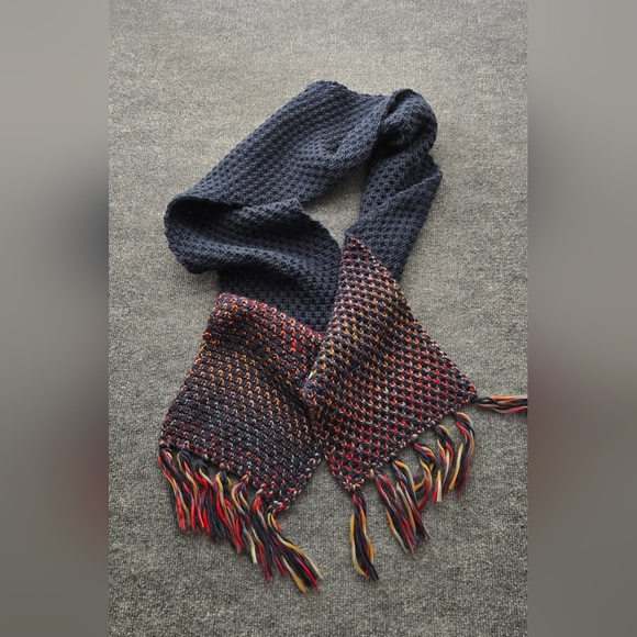 Save The Ocean Accessories - Save the Ocean Fringed Chunky Knit‎ Scarf Multi Color Space Dye O/S